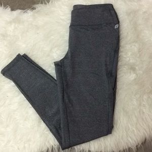 Popular gray nylon spandex work out legging pant